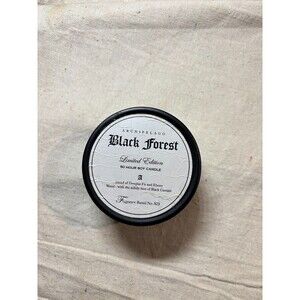 Archipelago Black Forest Candle Unburned Missing Band Fragrance Barrel 923